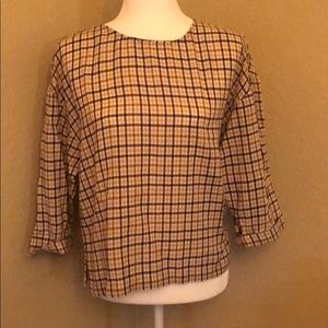 NWT Madewell blouse tattersall S